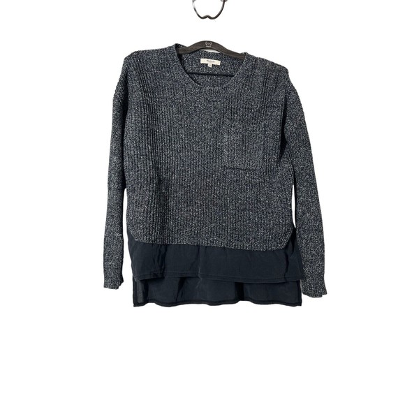 Madewell Sweater Womens Small  Crew Neck Gray Pullover Knit alliance - Picture 2 of 7